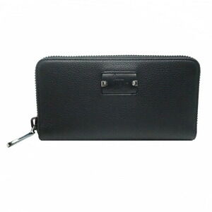 Christian Louboutin Panettone Calfskin Wallet Black Zip Around Long